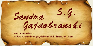 Sandra Gajdobranski vizit kartica